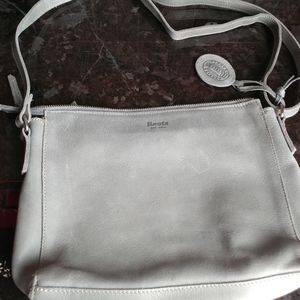 ROOTS leather crossbody bag